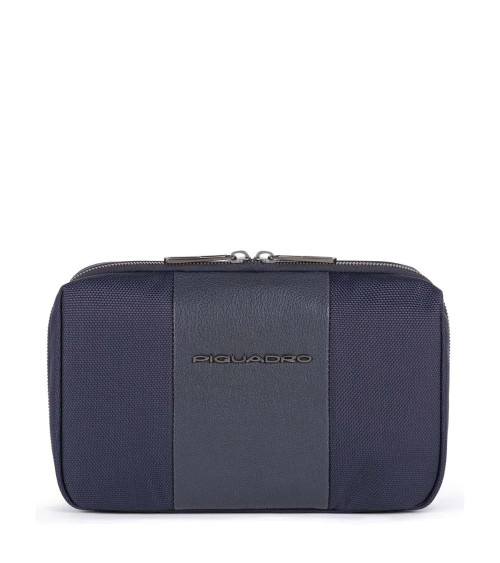 Pochette Piquadro Brief Nero | Porta Cavi e Accessori Uomo